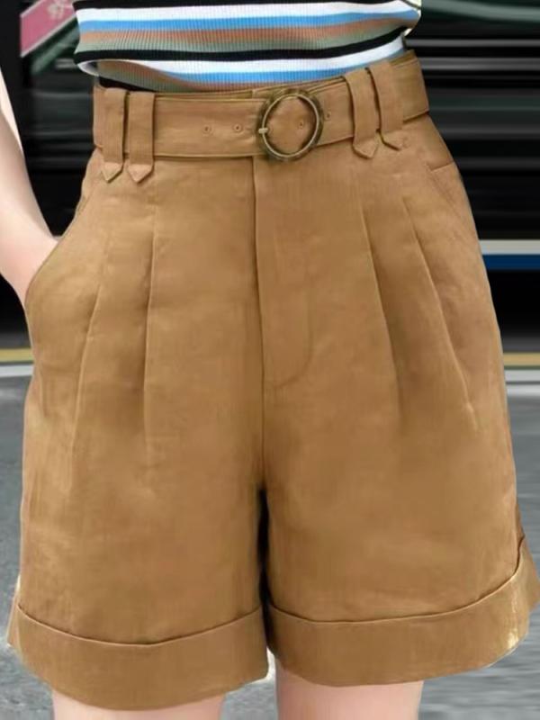 春 コーデ レディース ファッション オシャレ カワイイ シンプル きれいめ ナチュラル 上品カジュアル 婦人服 ホワイト カラー 夏 ハイウエスト ベルト カジュアル リネン スーツ ワイドレッグ パンツ ｜リコット