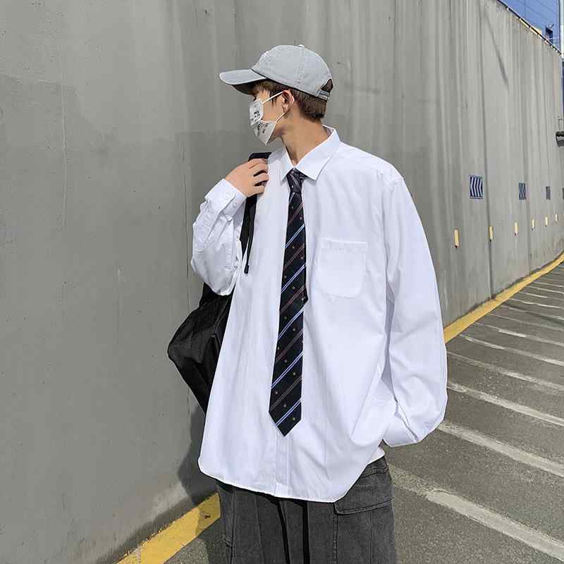 長袖 シャツ JK制服 男性用 DK制服 白シャツ トップス 制服シャツ ユニフォーム メンズ レディース