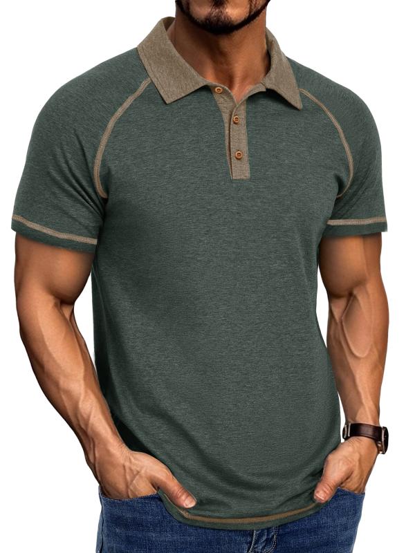メンズ ポロシャツ 男性用 半袖 Tシャツ トップス コットン 軽量 通勤ウェア 普段使い カジュアル 夏 爽やか