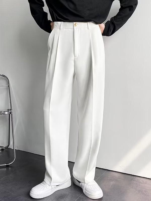 メンズ パンツ 男性用 スーツ ワイドレッグ ストレート ロングパンツ 涼 軽量 通気性 柔らかい 触り レディース ビジネス カジュアル