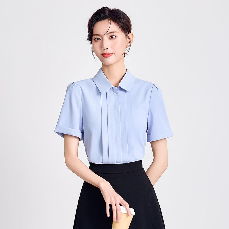 春 コーデ レディース ファッション オシャレ カワイイ シンプル きれいめ ナチュラル 上品カジュアル 婦人服 ホワイト 半袖 シャツ 面接ウェア フォーマル 通勤ウェア ワークウェア スーツ 夏 シフォンシャツ OL