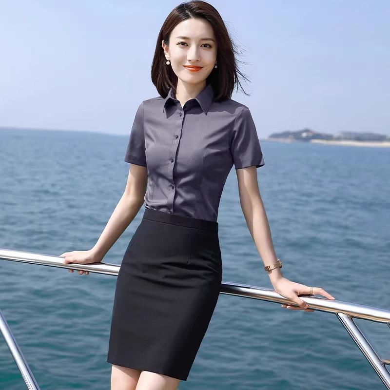 春 コーデ レディース 流行り物 オシャレ カワイイ   分かりやすい 好いたらしいめ 自然的 窈窕たる心地好い 成人女性服 プルオーバー 夏 半袖 薄っぺら 泊まり 制服 向こう正面 背広 スコート