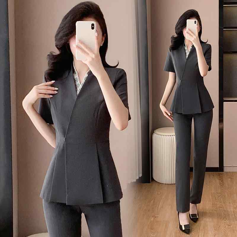 春 コーデ レディース ファッション オシャレ カワイイ シンプル きれいめ ナチュラル 上品カジュアル 婦人服 カラー スーツ ジャケット 夏 半袖 ハイエンド 9,841円