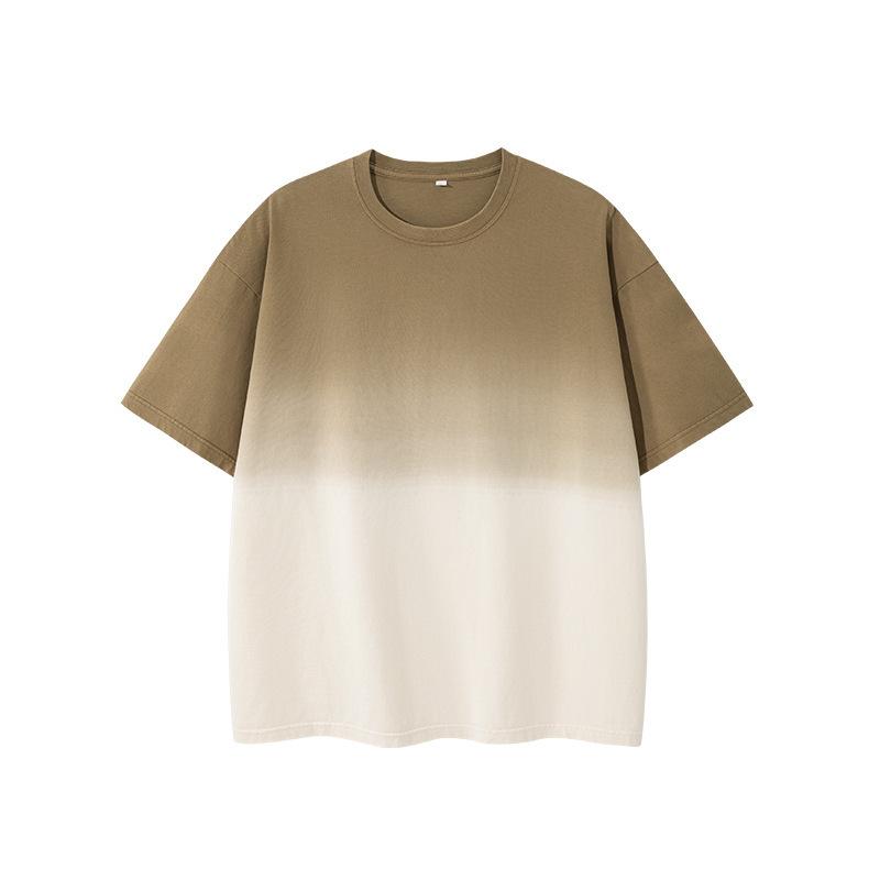 秋 冬 コーデ メンズ 服 分かりやすい 流行り物 オシャレ 成年者 かっこいい 馬鹿でかい大きさ 表どおり 成人男性服 半袖 綿 二人組兼 オフショルダー グラデーション T プルオーバー