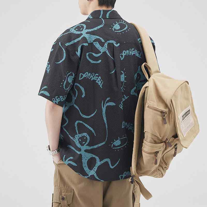 秋　冬 コーデ メンズ 服 シンプル ファッション オシャレ 大人 かっこいい 大きいサイズ ストリート 紳士服 フル 半袖 シャツ カジュアル