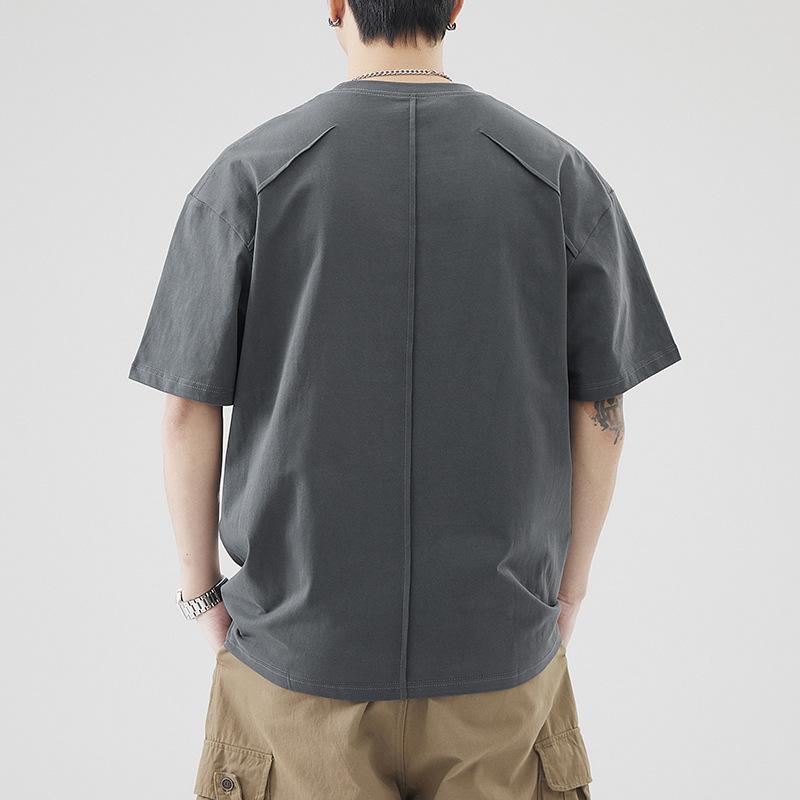秋 冬 コーデ メンズ 服 分かりやすい 流行り物 オシャレ 成年者 かっこいい 惜しみ無い大いさ 表どおり 成人男性服 レディース T ティーシャツ 好いたらしい 心地よい 通気 無地 半袖 ラウンドのど首 背広 Tシャツ・カットソー-メンズファッション