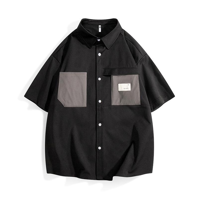 秋 冬 コーデ メンズ 服 シンプル ファッション オシャレ 大人 かっこいい 大きいサイズ ストリート 紳士服 半袖 シャツ ゆったり カジュアル ジャケット
