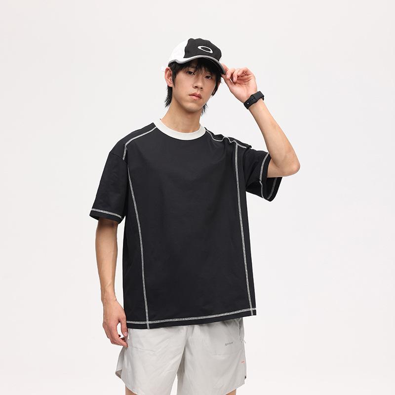 秋 冬 コーデ メンズ 服 分かりやすい 流行り物 オシャレ 成年者 かっこいい 馬鹿でかい大きさ 表どおり 成人男性服 レトロ トップス 編み目 半袖 T プルオーバー 薄っぺら 心地好い 二人組兼