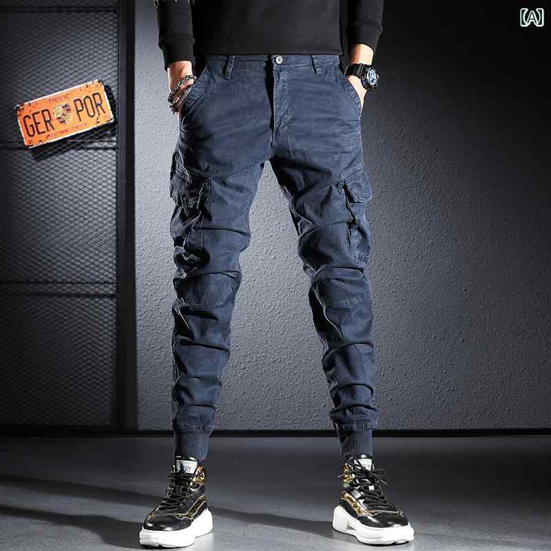 メンズ ファッション オシャレ 男性用 シンプル 大人 かっこいい カジュアル ストリート ヒップホップ HipHop 迷彩 パンツ スリム パンツ パンツ