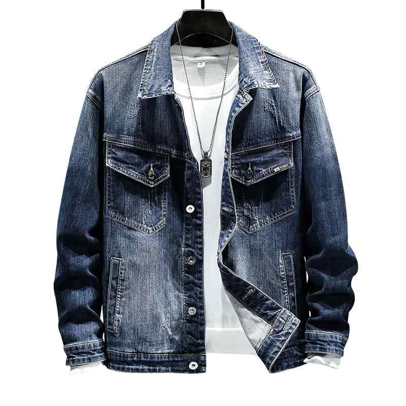 メンズ 男性用 ファッション オシャレ シンプル 大人 かっこいい ストリート ヒップホップ HipHop レトロ ウォッシュデニム ジャケット アメリカン ジャケット 春 スタイル ストレッチ トップ