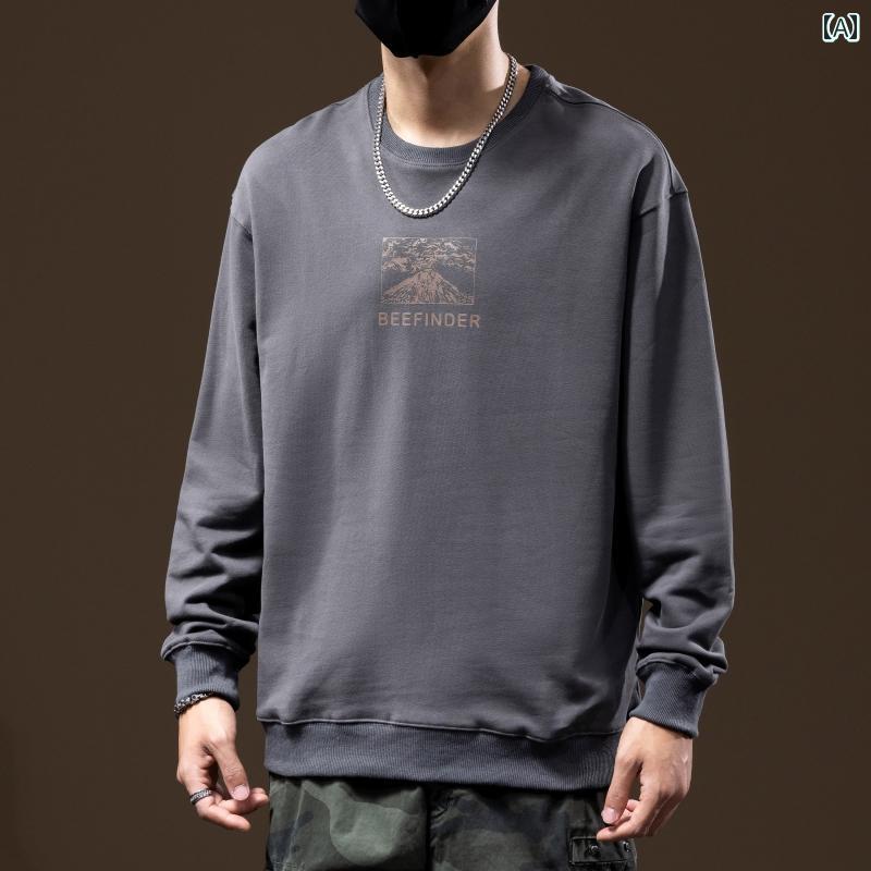 メンズ 男性用 ファッション オシャレ シンプル 大人 かっこいい ストリート ヒップホップ HipHop スウェットシャツ 大きいサイズ 春