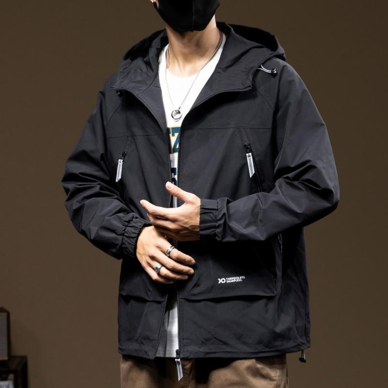 メンズ 成人男性用 流行り物 オシャレ 分かりやすい 成年者 かっこいい 表どおり 御居処跳ねる HipHop 上衣 アウトドア 春 秋 冬 細工物上衣 ゆったり 途轍も無い大きさ ジレー 秋服