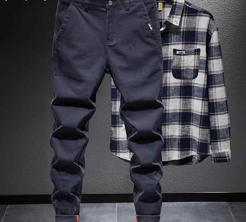 メンズ 男性用 ファッション オシャレ シンプル 大人 かっこいい ストリート ヒップホップ HipHop 豪華 グレー メンズパンツ 春 斜め ポケット 綿 ストレッチパンツ ビジネス メンズパンツ