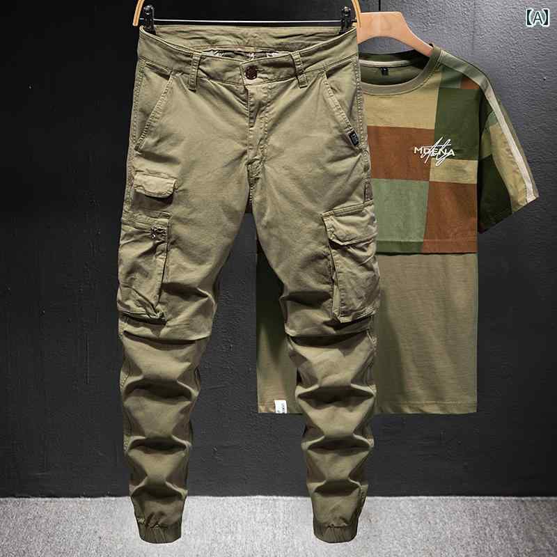 メンズ 成人男性用 流行り物 オシャレ 分かりやすい 成年者 かっこいい 表どおり 御居処跳ねる HipHop 春 遊撃手丈 アメリカン ズボン下 マルチ 衣嚢 心地好い ズボン下 ズボン・パンツ-メンズファッション