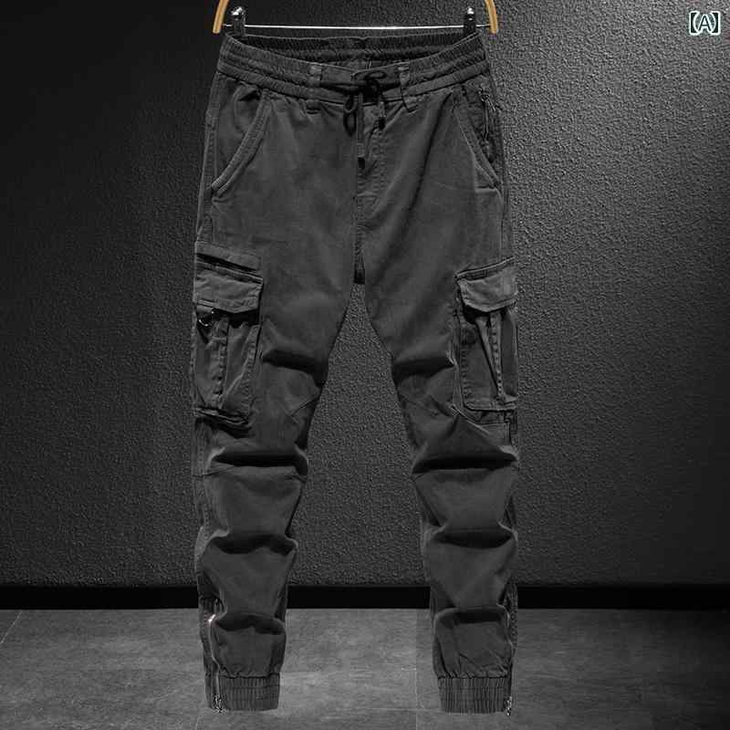 メンズ 男性用 ファッション オシャレ シンプル 大人 かっこいい ストリート ヒップホップ HipHop アメリカン アウトドア ストレート カジュアル パンツ パンツ