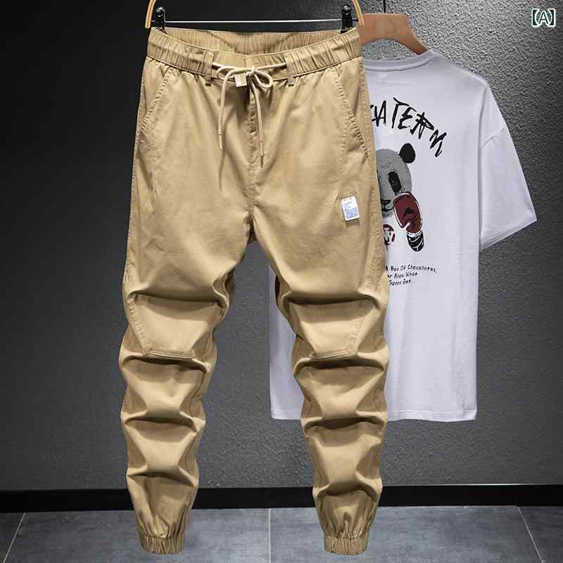 メンズ 男性用 ファッション オシャレ シンプル 大人 かっこいい ストリート ヒップホップ HipHop 春 パンツ ストレッチ ウエスト カジュアル パンツ コットン ハーレム パンツ 6,986円