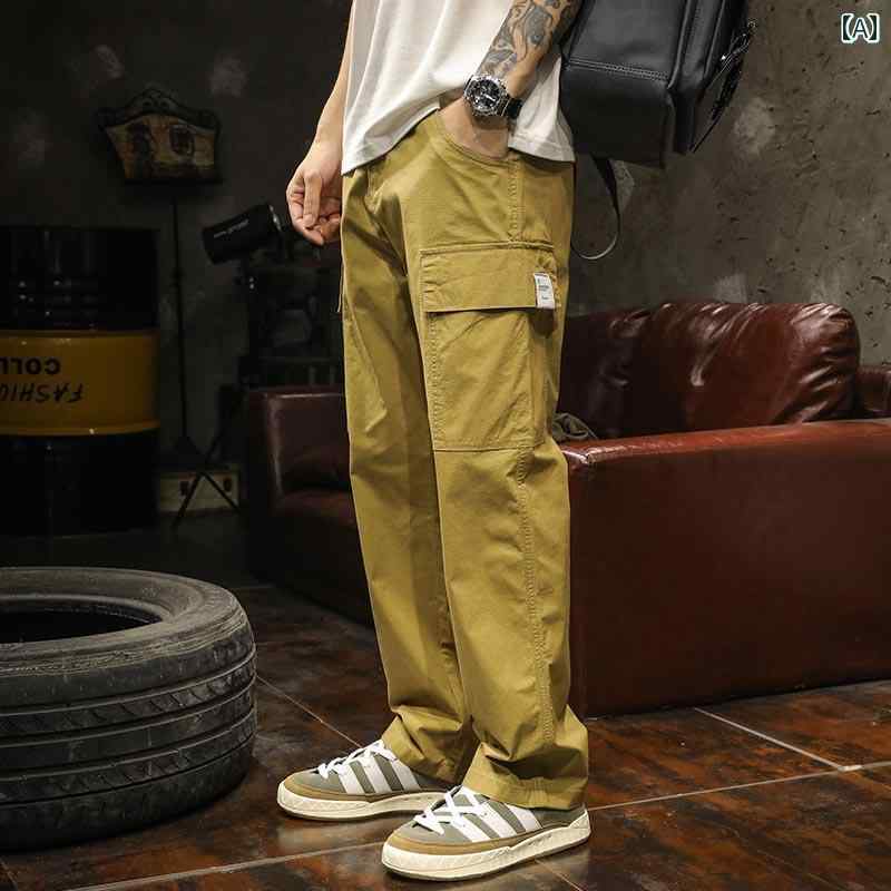メンズ 成人男性用 流行り物 オシャレ 分かりやすい 成年者 かっこいい 表どおり 御居処跳ねる HipHop アメリカン ご機嫌 表どおり 秋 ゆったり 馬鹿でかい大きさ 引っ切り無い ズボン下 広々とした レッグ 運動競技 心地好い ズボン下