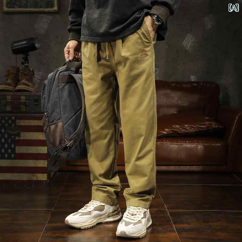 メンズ 成人男性用 流行り物 オシャレ 分かりやすい 成年者 かっこいい 表どおり 御居処跳ねる HipHop カーキ ズボン下 烏兎 引っ切り無い 濫りがわしい アメリカン レトロ 細工物御召しもの 心地好い ズボン下