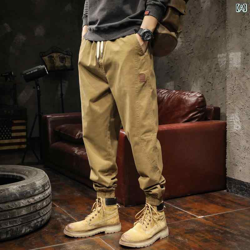 メンズ 男性用 ファッション オシャレ シンプル 大人 かっこいい ストリート ヒップホップ HipHop 秋 冬 アメリカンン ヘビー パンツ  カジュアル パンツ