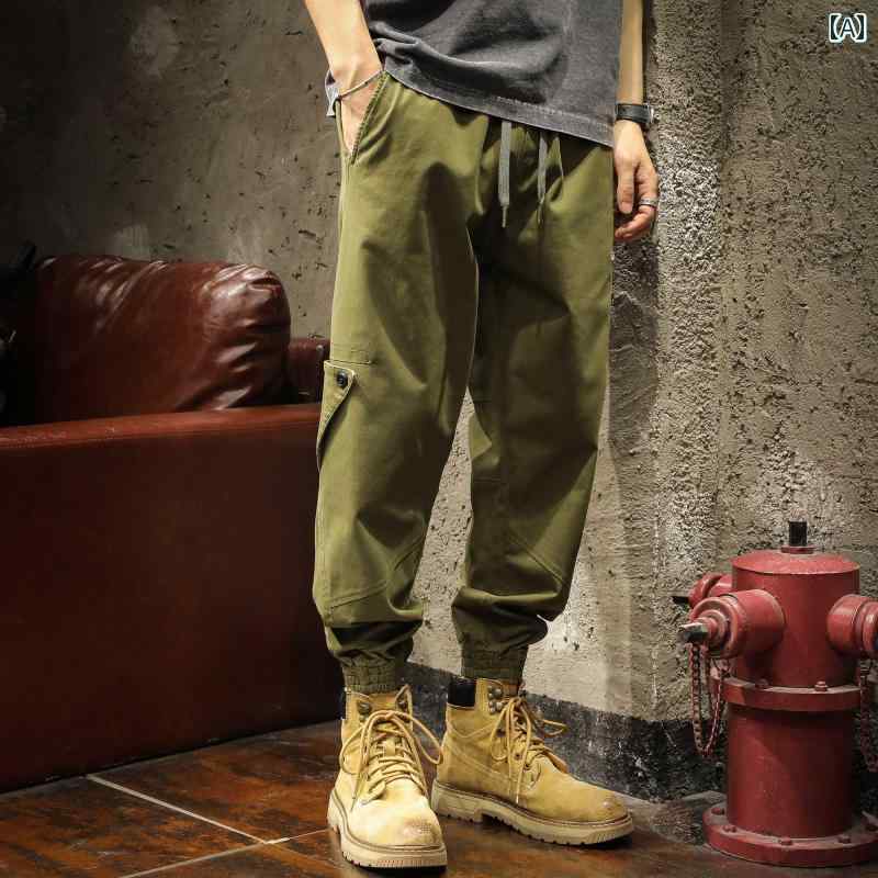 メンズ 男性用 ファッション オシャレ シンプル 大人 かっこいい ストリート ヒップホップ HipHop カジュアル パンツ 春秋 スポーツ パンツ ゆったり 大きいサイズ パンツ