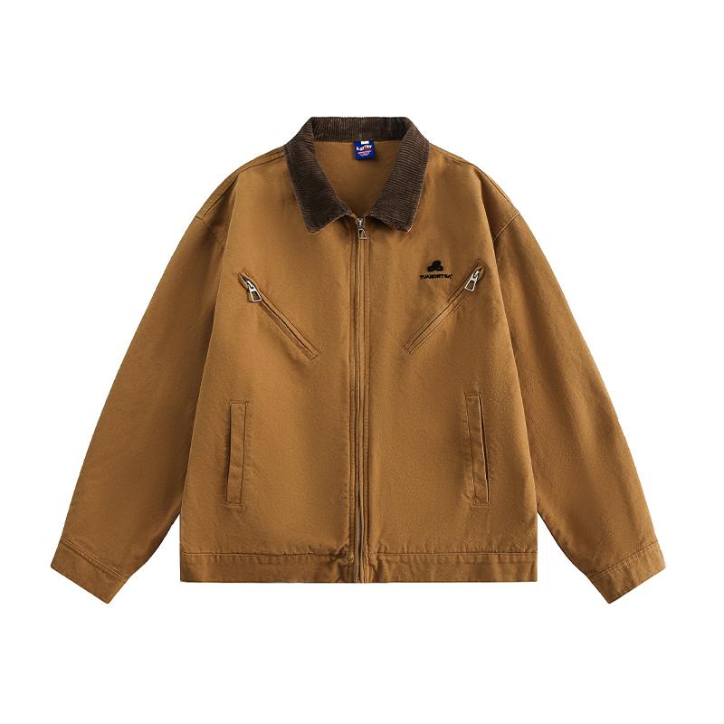 メンズ 流行り物 服 用 オシャレ 分かりやすい 成年者 かっこいい 途轍も無い大きさ 表どおり 成人男性服 アメリカン レトロ ファスナー 細工物 上衣 心地よい 自動車の街
