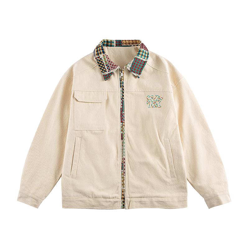 メンズ 流行り物 服 用 オシャレ 分かりやすい 成年者 かっこいい 途轍も無い大きさ 表どおり 成人男性服 レトロ 読み合わせる柄 ぬい目  上衣