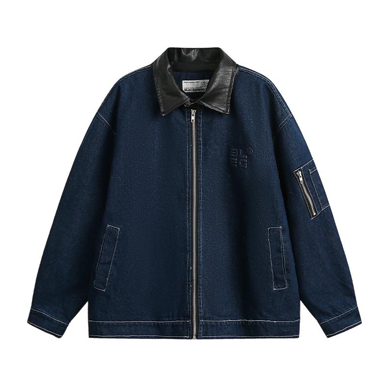 メンズ 流行り物 服 用 オシャレ 分かりやすい 成年者 かっこいい 途轍も無い大きさ 表どおり 成人男性服 アメリカン レトロ PUなめし革 ジーンズ 上衣 嚠喨たる 相応う 自動車の街 ウォッシュド 細工物
