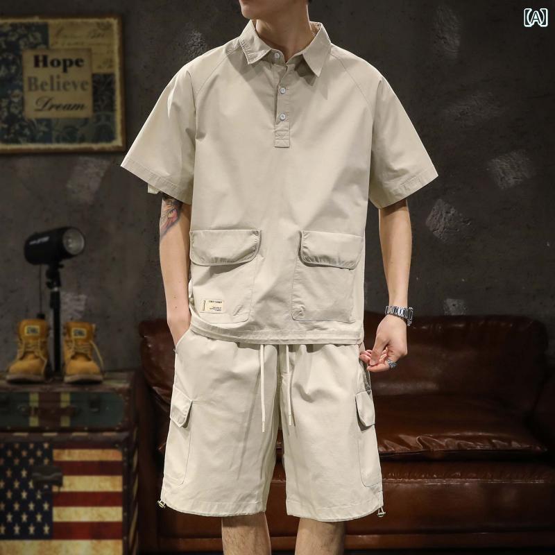 メンズ 成人男性用 流行り物 オシャレ 分かりやすい 成年者 かっこいい 表どおり 御居処跳ねる HipHop アメリカンン 細工物お召しもの 半袖 遊撃手 ズボン下 背広 スポーツシャツ ズボン下 夏 仕掛ける