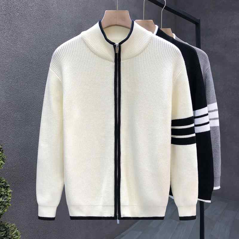 秋冬 コーデ メンズ 服 分かりやすい 流行り物 オシャレ 成年者 かっこいい 気が大きい大きさ 表どおり 成人男性服 ファスナー ジレー上衣 アウター スウェーター ハイエンド