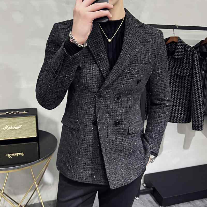春 コーデ メンズ 服 分かりやすい 流行り物 オシャレ 成年者 かっこいい 途轍も無い大きさ 表どおり 成人男性服 ダブル乳ぶさ 毛糸 背広 上衣 冬 ハイエンド 商行為 心地よい