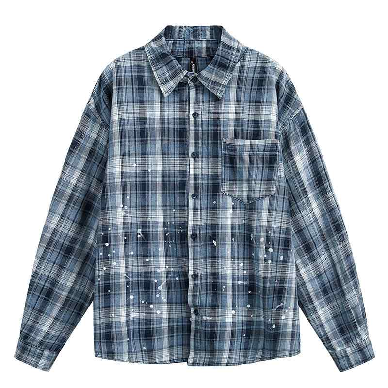 メンズ 流行り物 服 用 オシャレ 分かりやすい 成年者 かっこいい 途轍も無い大きさ 表どおり 成人男性服 レトロ ゆったり 表どおり プルオーバー 上衣 アメリカン 読み合わせる柄 スプラッシュ 長袖