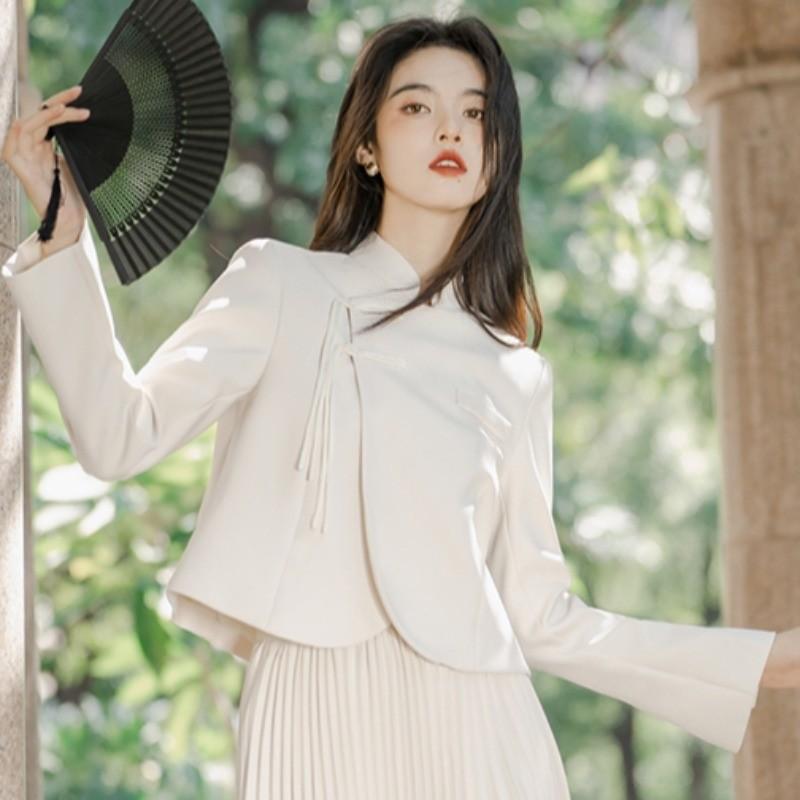 漢服 レディース 唐装 民族風 ドレス 服 アジアンテイスト トップス コート スーツ トップス アウター