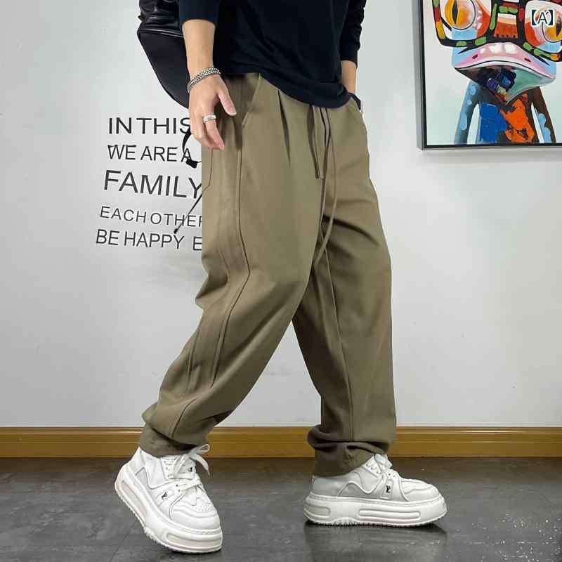 メンズ 成人男性用 流行り物 オシャレ 分かりやすい 成年者 かっこいい 表どおり 御居処跳ねる HipHop 引っ切り無い ズボン下 締まりのない ドローストリング ツイル 心地よい ズボン下 アメリカンン レトロ 年月 汗水 ズボン下