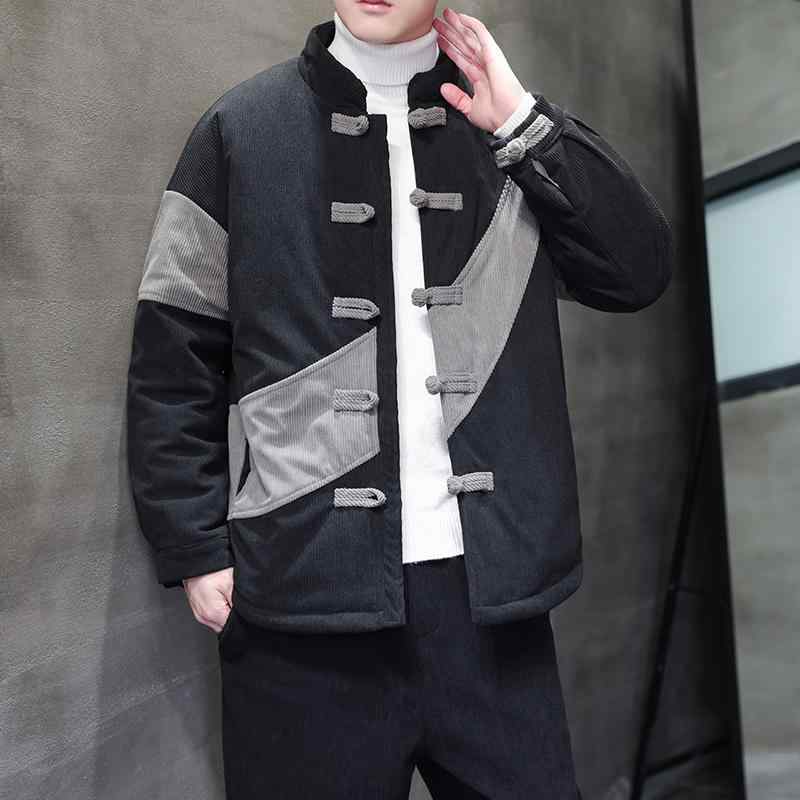 アジアンテイスト 衣装 メンズ ファッション 服 用 オシャレ シンプル 大人 かっこいい 大きいサイズ ストリート 紳士服 服 コーデュロイ 綿 コート レトロ スーツ ジャケット