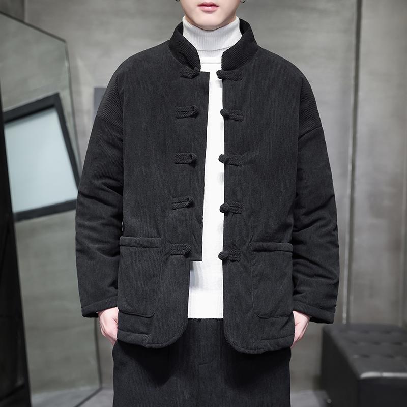 アジアンテイスト 御召しもの メンズ 流行り物 服 用 オシャレ 分かりやすい 成年者 かっこいい 途轍も無い大きさ 表どおり 成人男性服 コール天 綿織物厚地の外套 レトロ バックル 背広 途轍も無い大きさ 綿織物 上衣