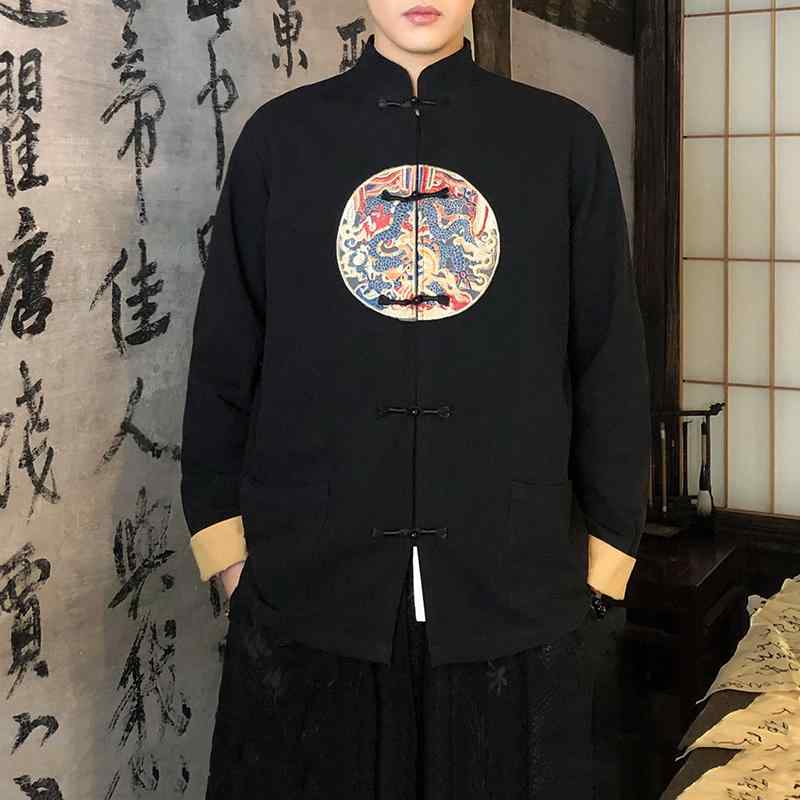 アジアンテイスト 衣装 メンズ ファッション 服 用 オシャレ シンプル 大人 かっこいい 大きいサイズ ストリート 紳士服 ジャケット 綿　麻 スーツ 漢服 ボタン ジャケット 茶道
