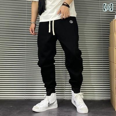 メンズ 成人男性用 流行り物 オシャレ 分かりやすい 成年者 かっこいい 表どおり 御居処跳ねる HipHop アメリカンン ゆったり 春 薄っぺら 汗水 ズボン下 酉の方角 天然ゴム 汗水 ズボン下