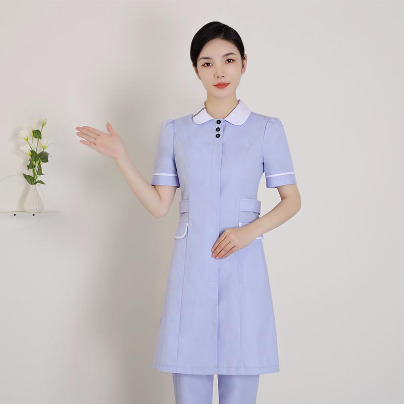 レディース 流行り物 御役目 制服 ユニフォーム コスプレお召しもの  白衣の天使 ユニフォーム 夏 半袖 韓国表現スタイル 薄っぺら 美容院 産科学 ハイエンド お召しもの 背広