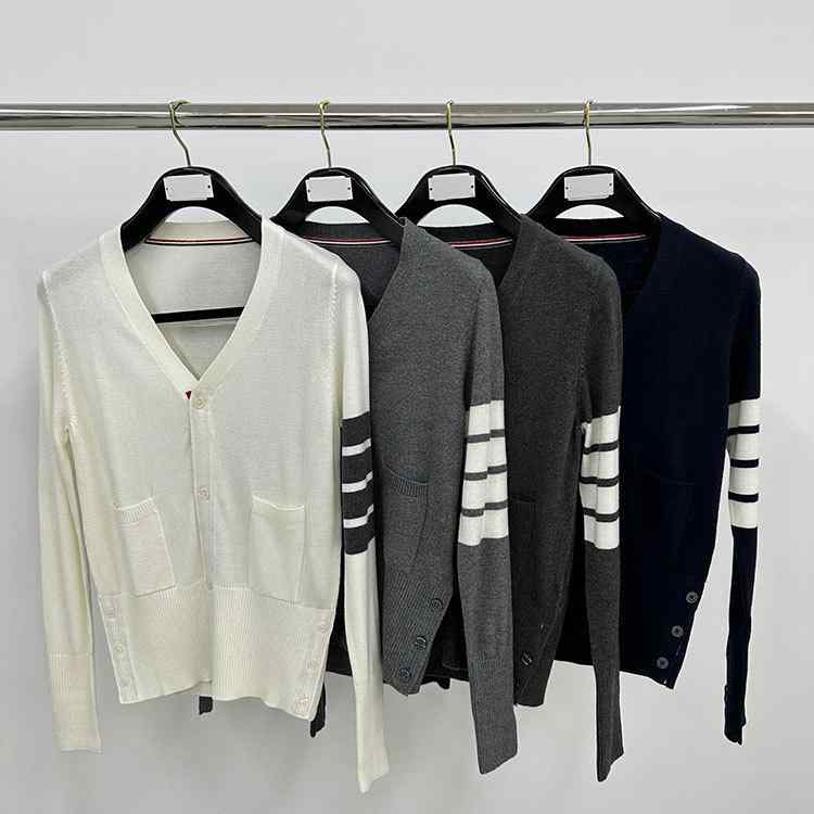 編み物 ジレー Vのど首 縞模様 トップス レディース 生あたたかい 軽さ 伸縮性 伸ばすこと 心地よい 普段使い走り 通いお召しもの オール時節
