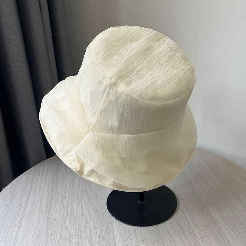 春 コーデ オシャレ 小物 アイテム レディース プリーツ メッシュ フィッシャーマンハット バケットハット 女性用 夏 サンハット エレガント アウトドア
