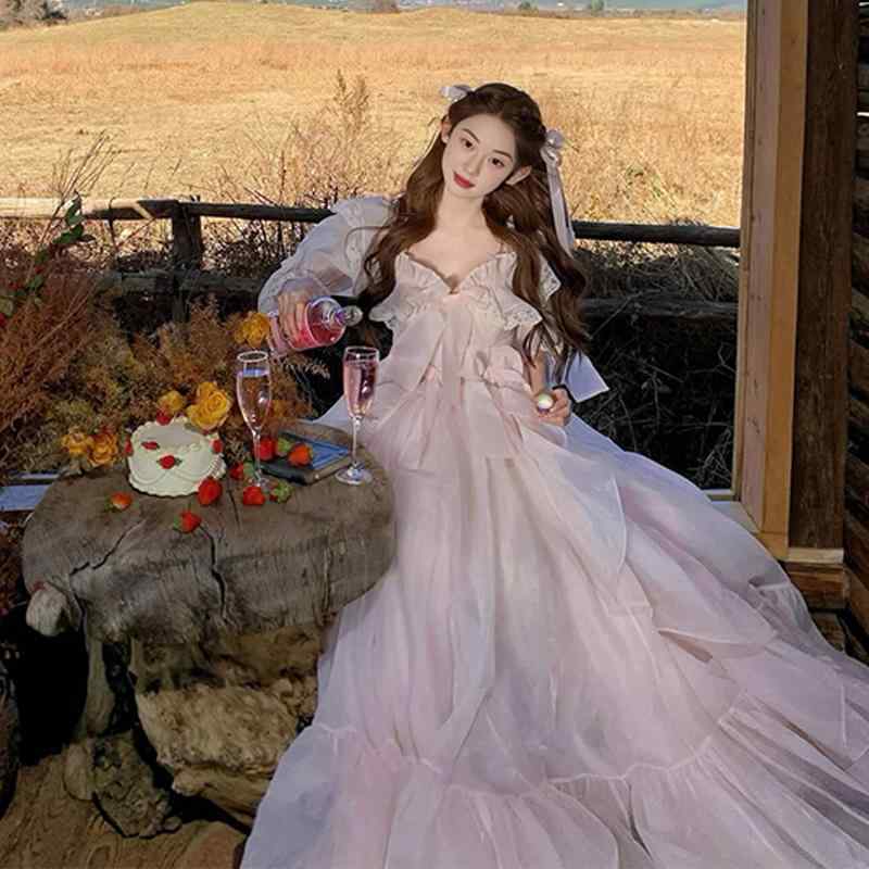 春 コーデ レディース ファッション オシャレ カワイイ シンプル きれいめ ナチュラル 上品カジュアル 婦人服 プリンセス ドレス ハイエンド フェアリー スカート ピンク ホリデー ｜リコット