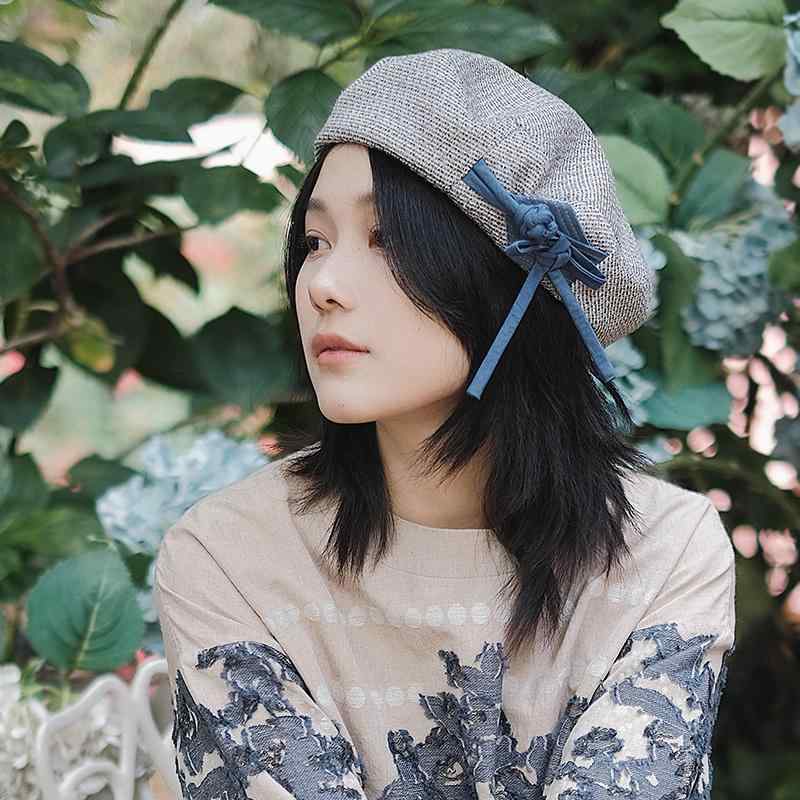 春 コーデ オシャレ 小物 アイテム レディース ツイード　プレート　バックル　ベレー帽　夏　秋