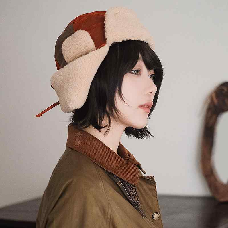 春 コーデ オシャレ 小物 個条 レディース オレンジ色 照りかえし コール天 なめし革 旗がしら 男女兼用