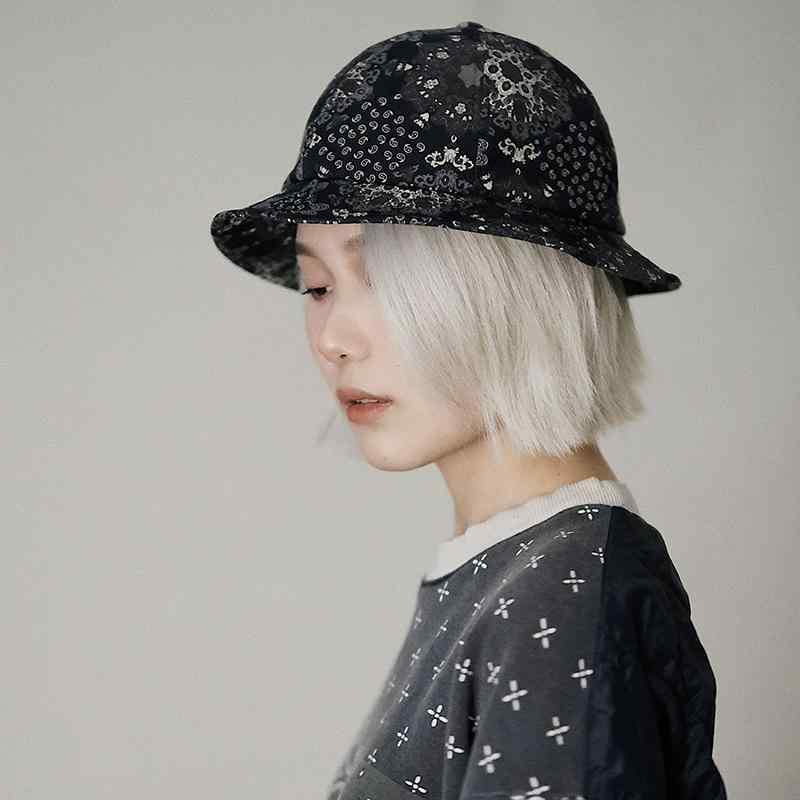 春 コーデ オシャレ 小物 アイテム レディース レトロ　コーデュロイ　ドーム　フィッシャーマンハット　バケットハット　　男女兼用　紺