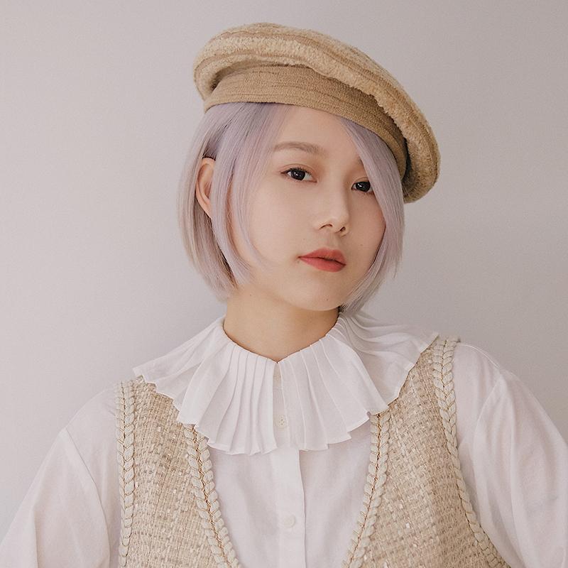 春 コーデ オシャレ 小物 個条 レディース ヴィンテージ シェニール レトロ ベレー帽  男女兼用