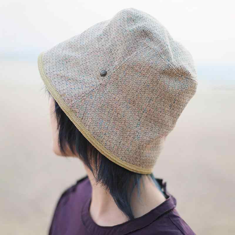 春 コーデ オシャレ 小物 個条 レディース ツィード コーマ リネン 外辺部 フィッシャーマンハット 井戸釣瓶かぶり笠 夏