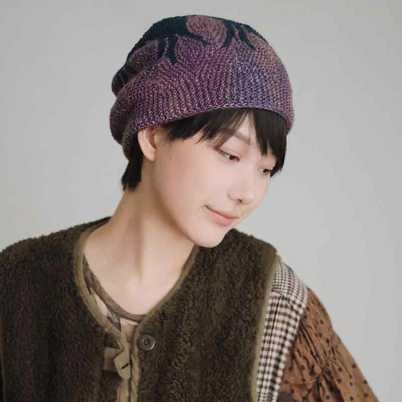 春 コーデ オシャレ 小物 科目 レディース オール時節 グラデーション 羊毛 パイル かぶり笠
