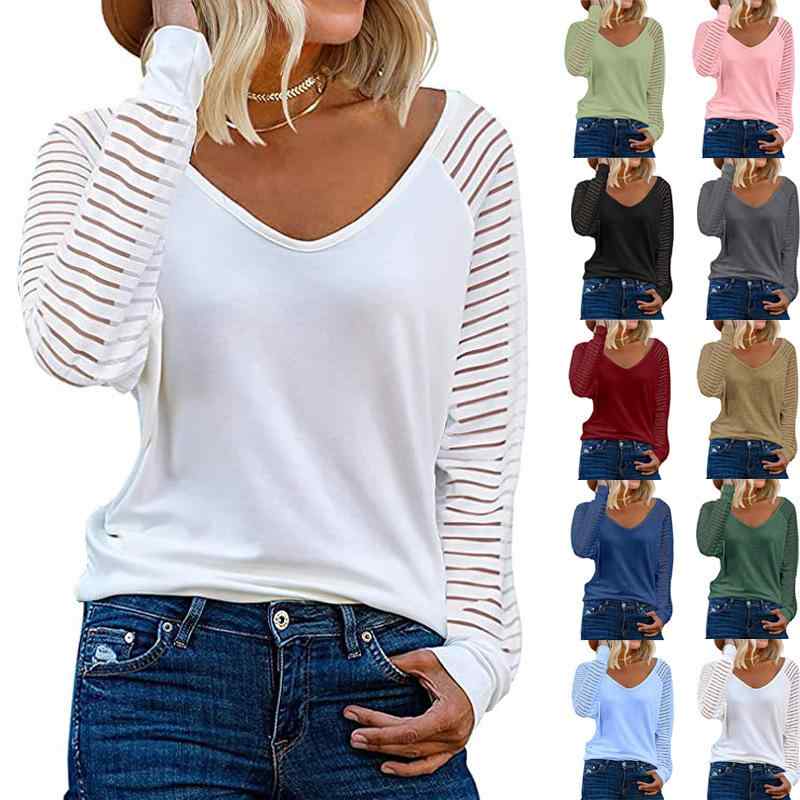 長袖トップス ストライプ レディース 袖 トップス シャツ Tシャツ ゆるシルエット 秋　冬 カジュアル 普段使い 通勤ウェア オフィス レジャー インナー 暖かい 伸縮性 ストレッチ 4,328円