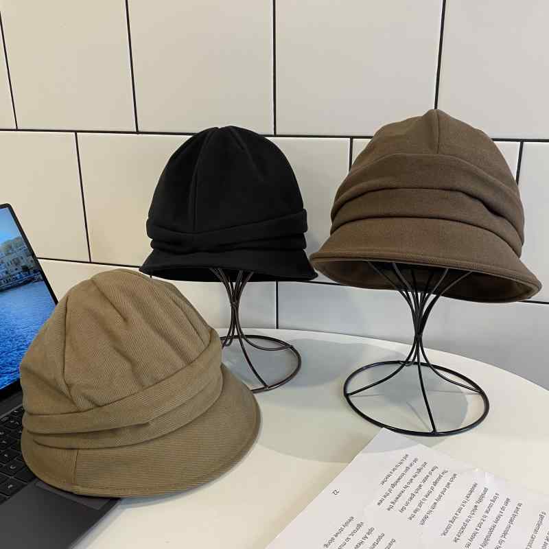 春 コーデ オシャレ 小物 アイテム レディース 女性用　プリーツ　フィッシャーマンハット　バケットハット　カジュアル　パイル　フレンチ　八角形