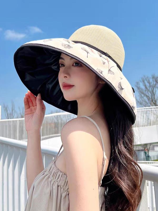 春 コーデ オシャレ 小物 アイテム レディース 黒 サンハット 女性用 アウトドア ビーチ 登山 通気性 つば広 フィッシャーマンハット バケットハット